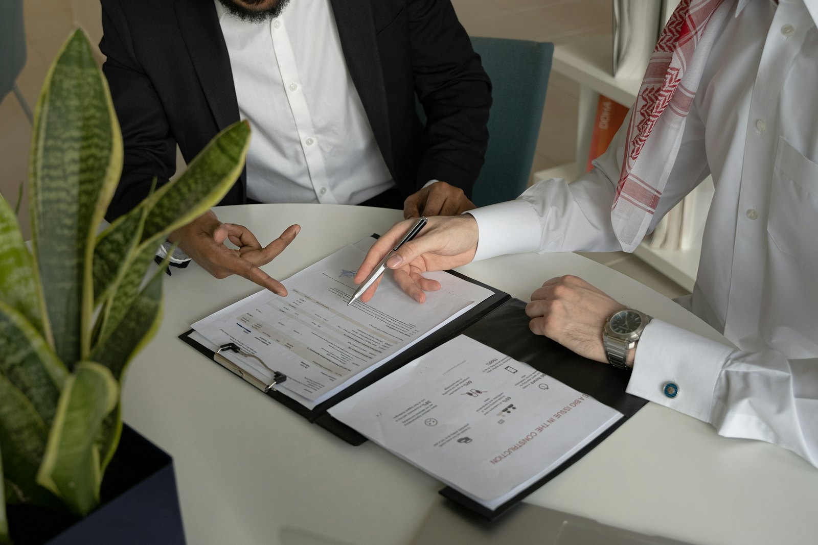 Reviewing a written plan together