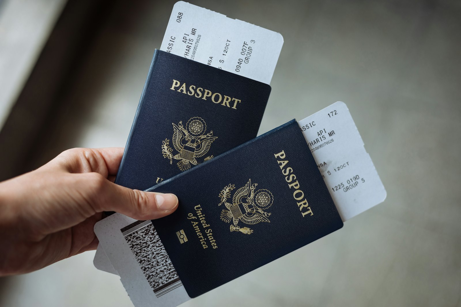 Travel documents and luggage